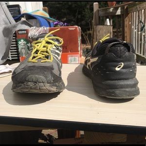 Asics Frequent Trail runners. Size 15. Grey with yellow laces.